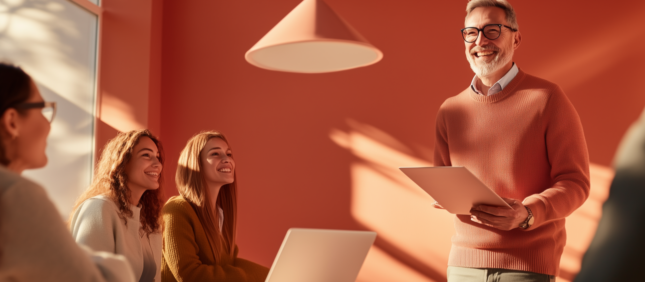 U7353792727 A group of 5 colleagues in a hyper modern office me bf3b087c f07a 4ddb ba7b e8f86af3aee5