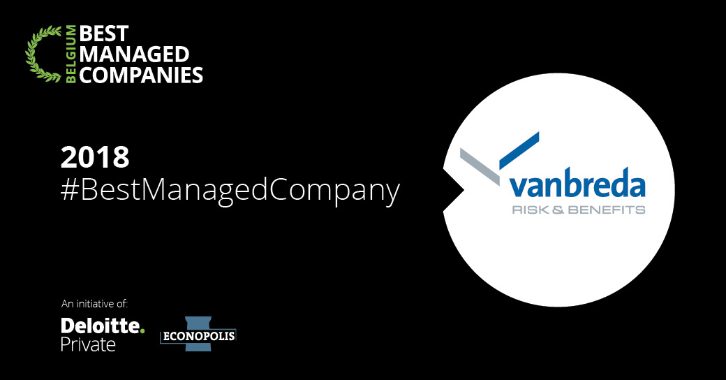 Vanbreda verkozen tot Best Managed Company 2018